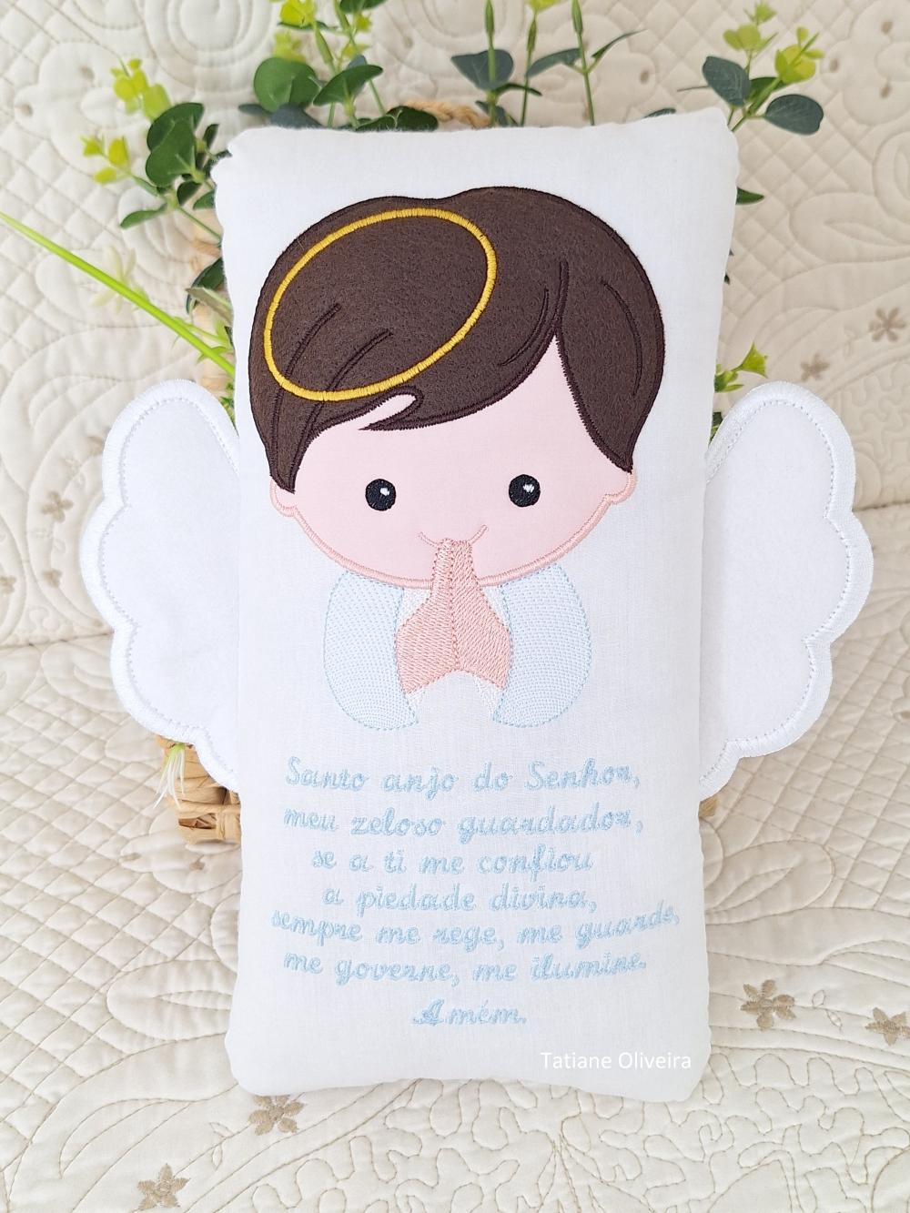 Naninha Anjo Com Oração do Anjo da Guarda - Naninha De Bebê Pe