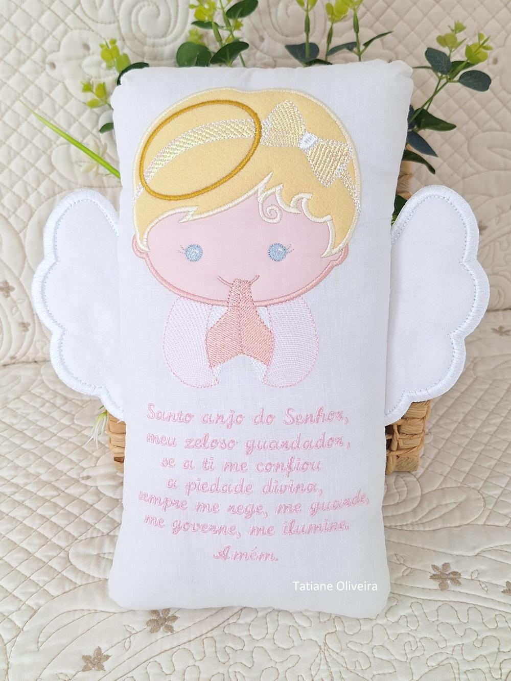 Naninha Anjo Com Oração do Anjo da Guarda - Naninha De Bebê Pe