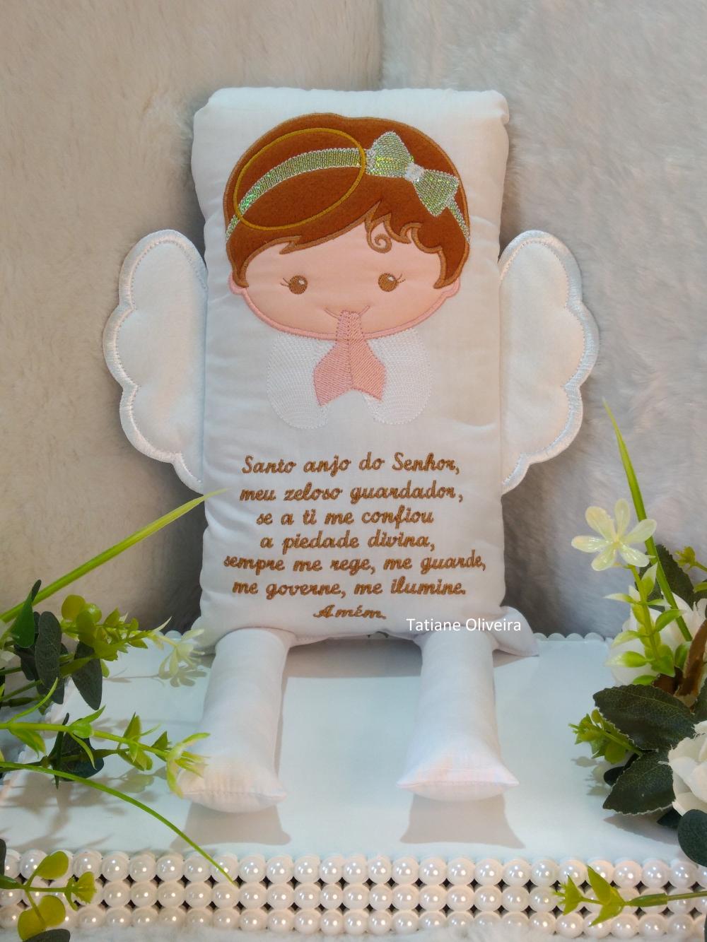Naninha Anjo Com Oração do Anjo a Guarda - Naninha De Bebê Per
