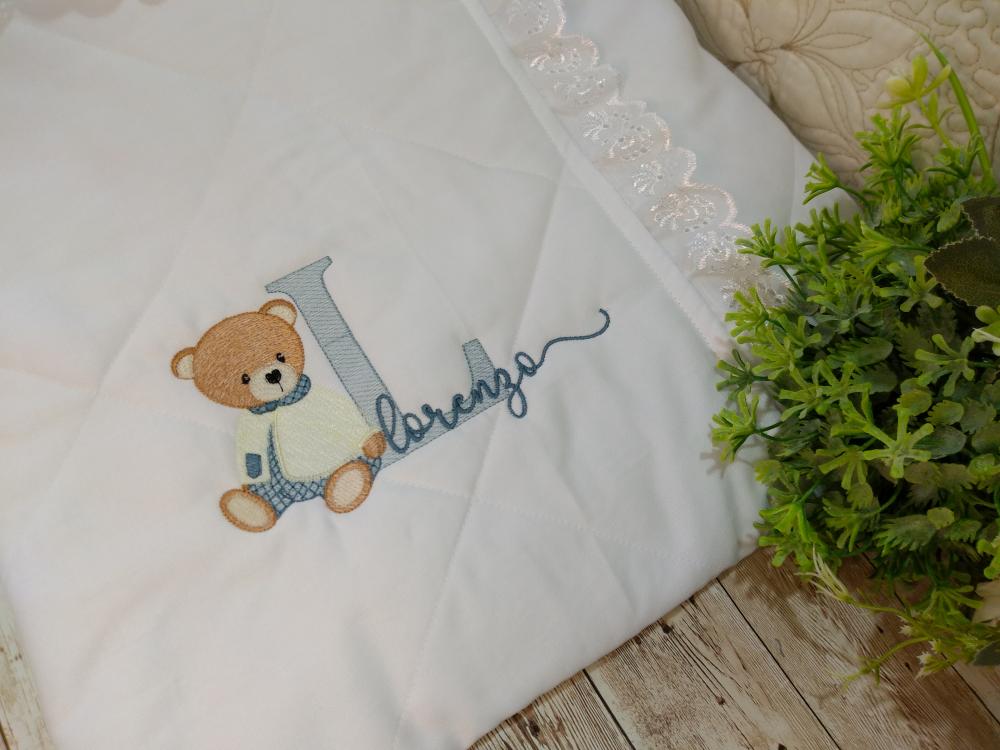Saco de dormir para bebê bordado personalizado - Porta bebê bor