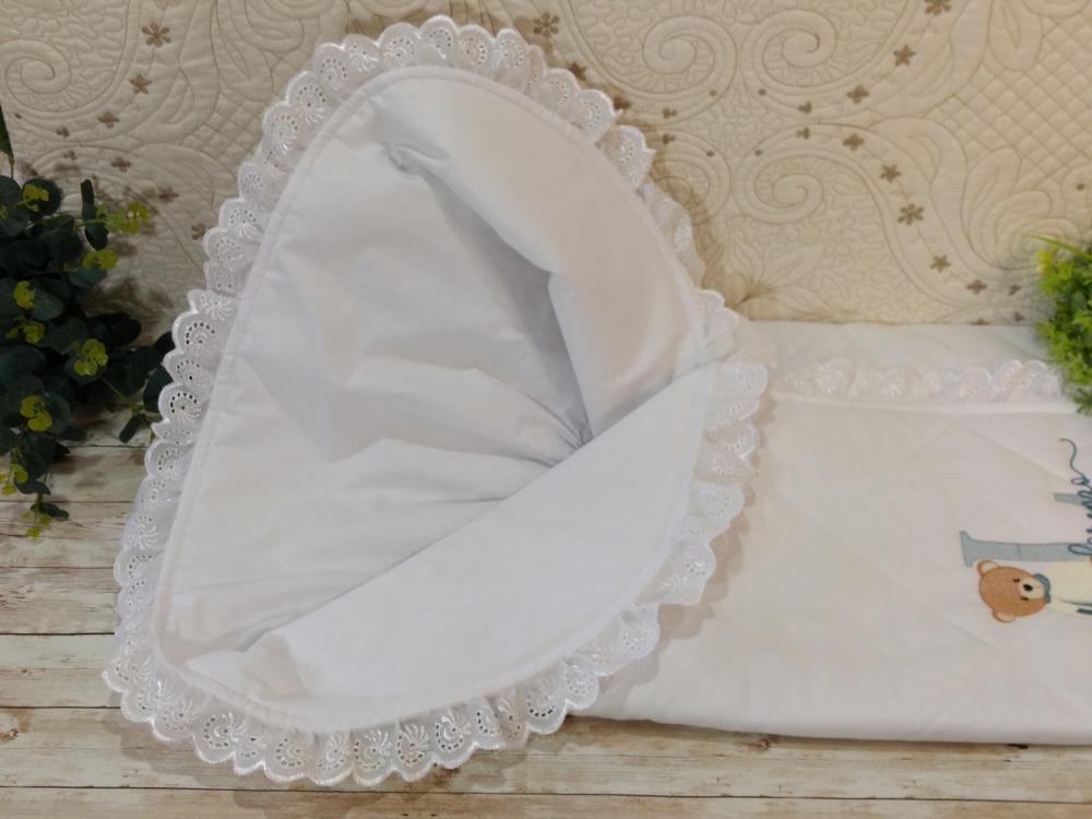 Saco de dormir para bebê bordado personalizado - Porta bebê bor