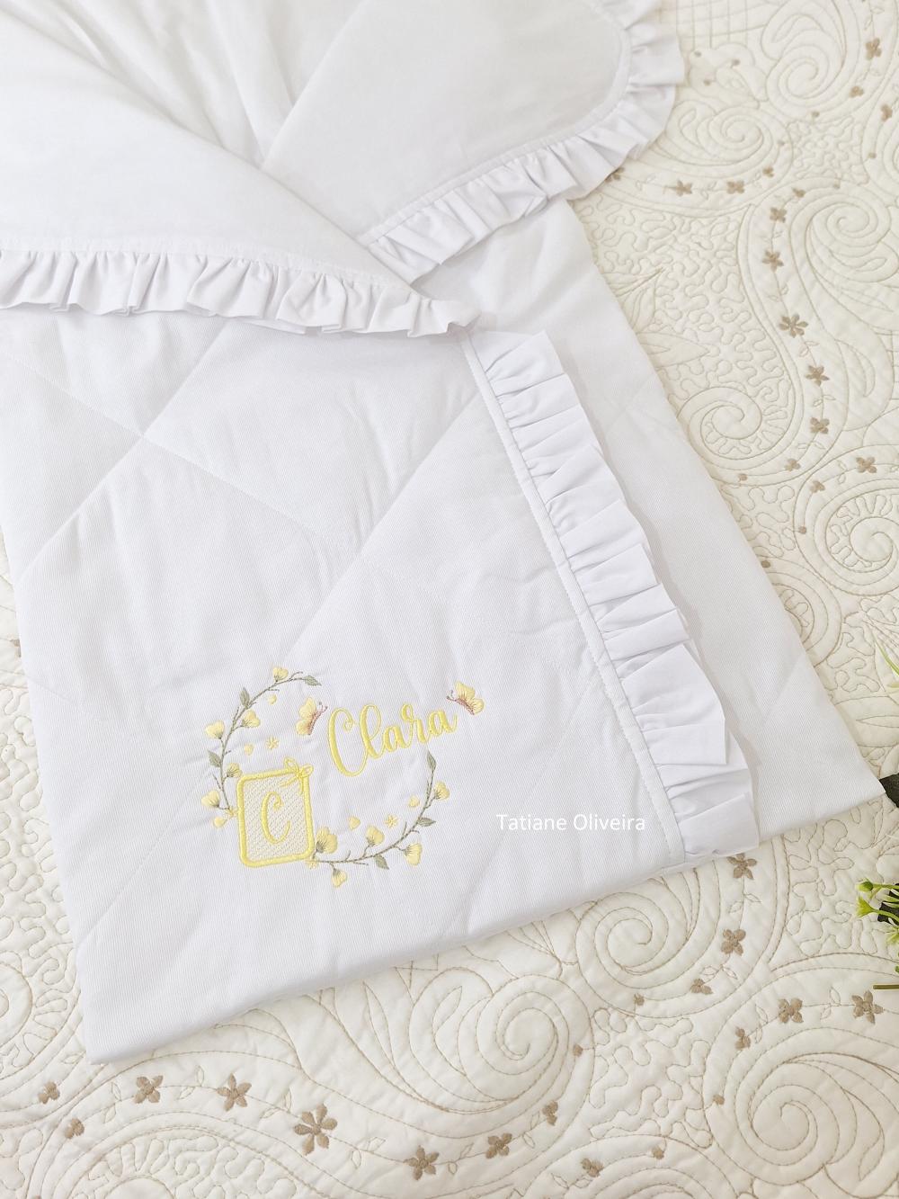 Saco de dormir para bebê bordado personalizado - Porta bebê bor