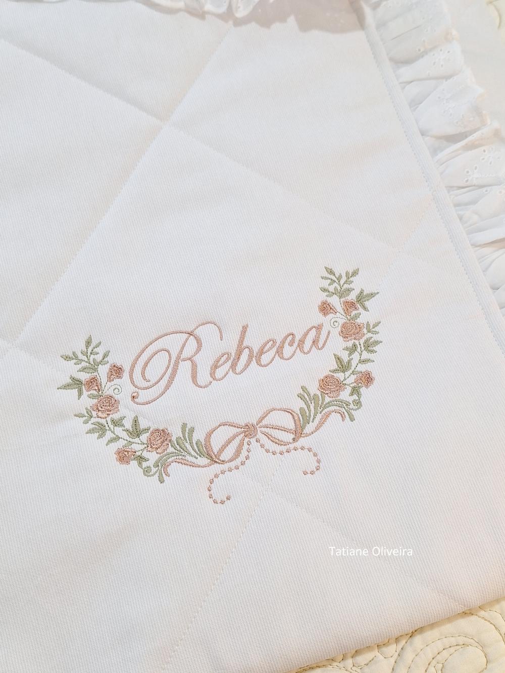 Saco de dormir para bebê bordado personalizado - Porta bebê bor