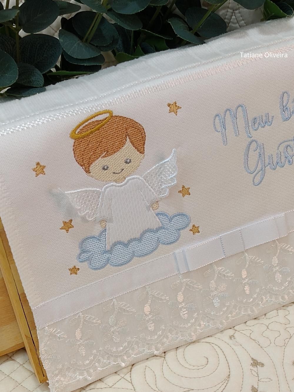 Toalha De Batizado Bordada - Toalha De Batizado Personalizada Com