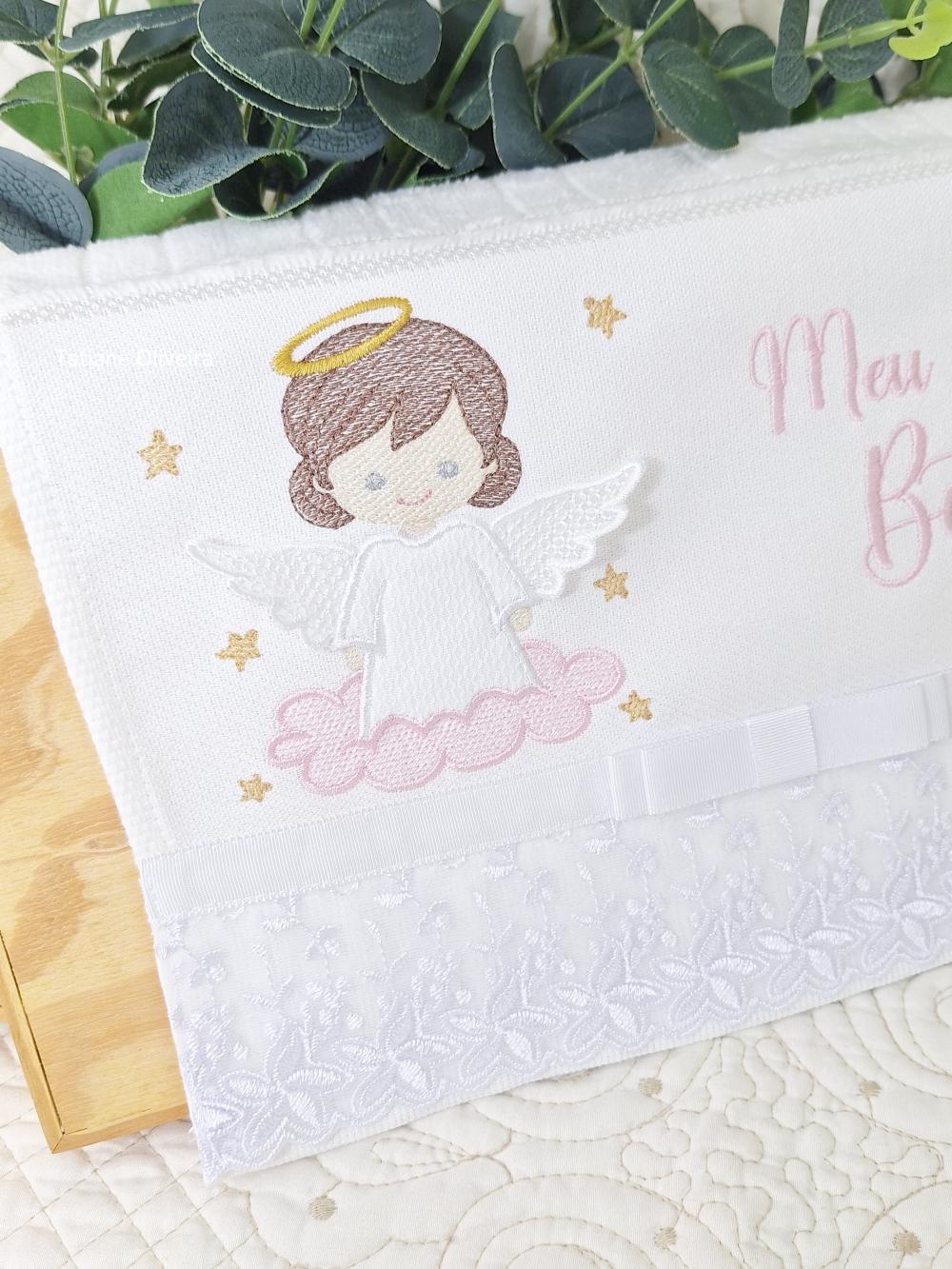 Toalha De Batizado Bordada - Toalha De Batizado Personalizada Com