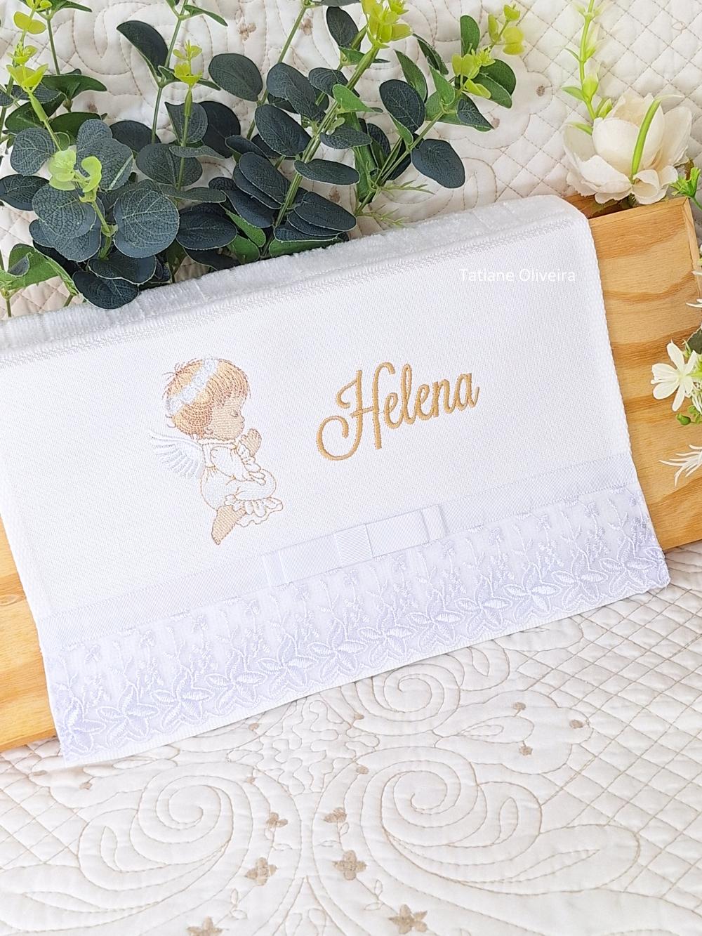 Toalha De Batizado Bordada - Toalha De Batizado Personalizada Com