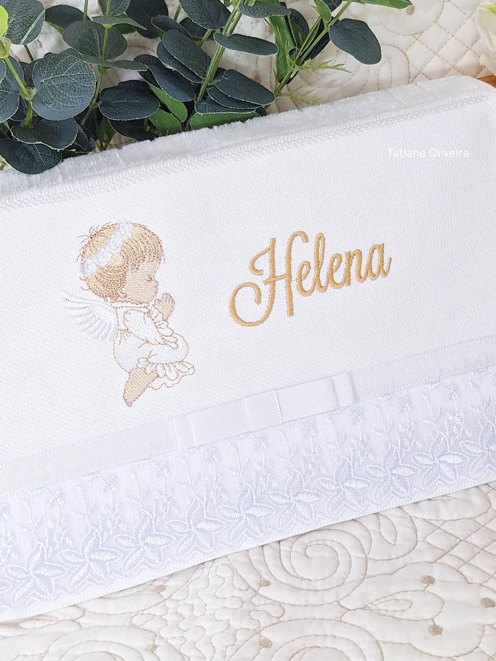 Toalha De Batizado Bordada - Toalha De Batizado Personalizada Com