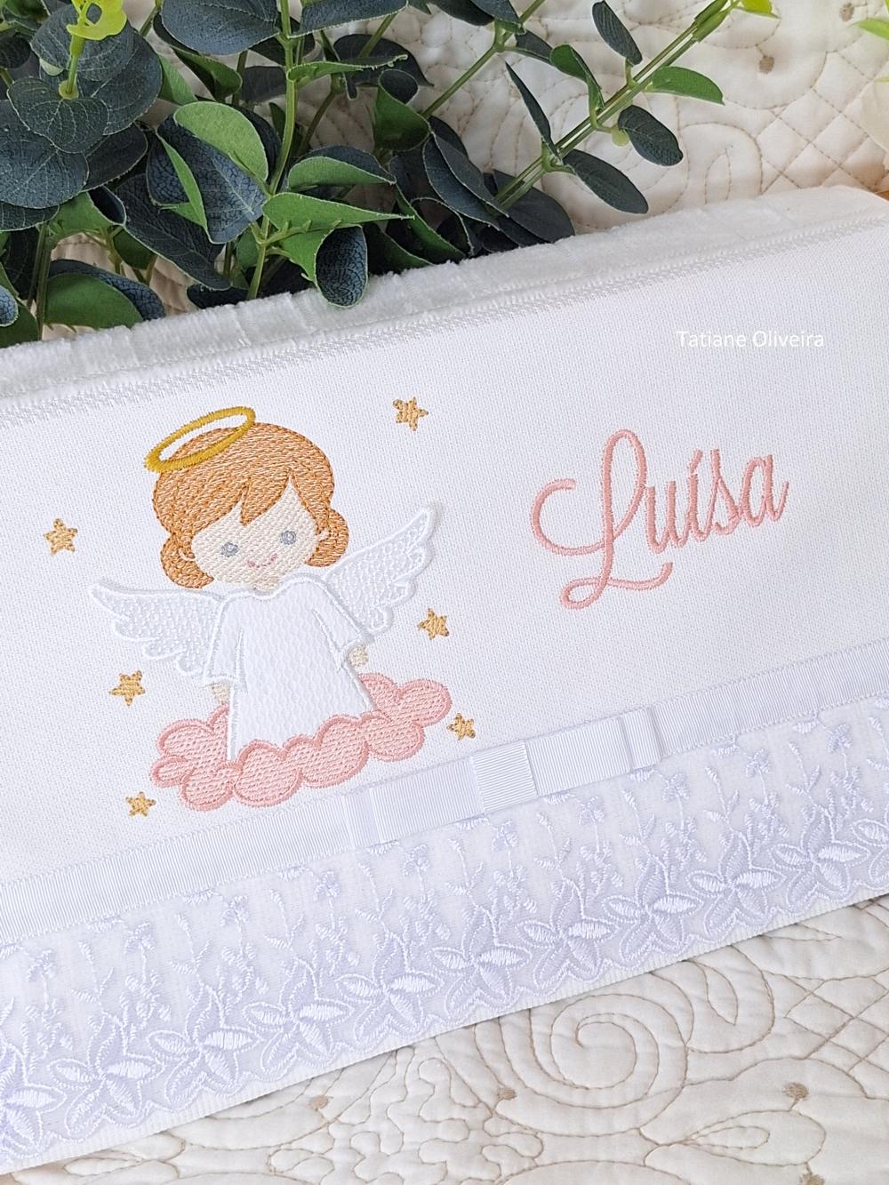 Toalha De Batizado Bordada - Toalha De Batizado Personalizada Com