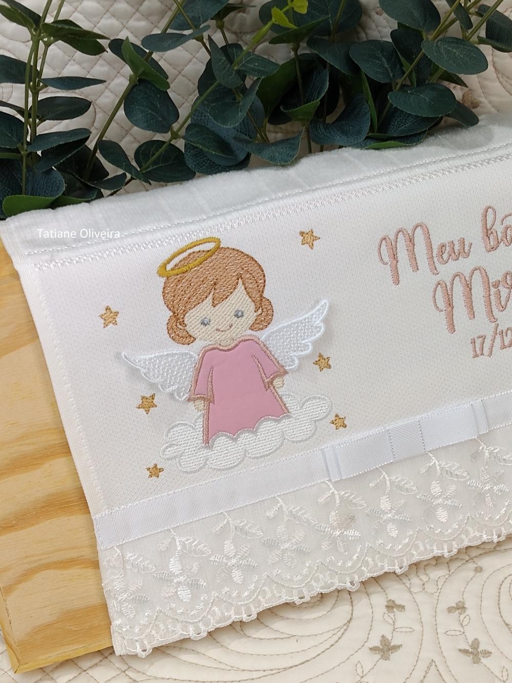 Toalha De Batizado Bordada - Toalha De Batizado Personalizada Com