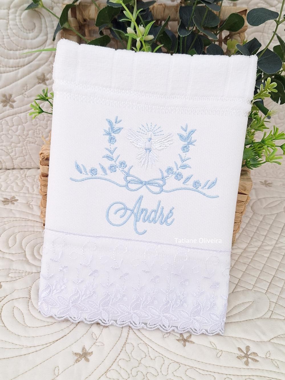 Toalha De Batizado Bordada - Toalha De Batizado Personalizada Com