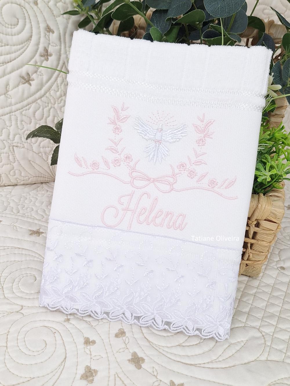 Toalha De Batizado Bordada - Toalha De Batizado Personalizada Com