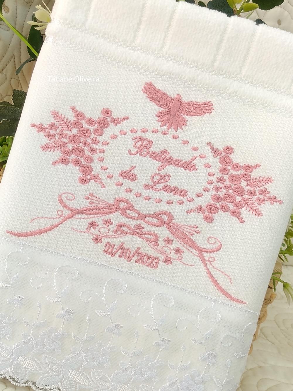 Toalha De Batizado Bordada - Toalha De Batizado Personalizada Com