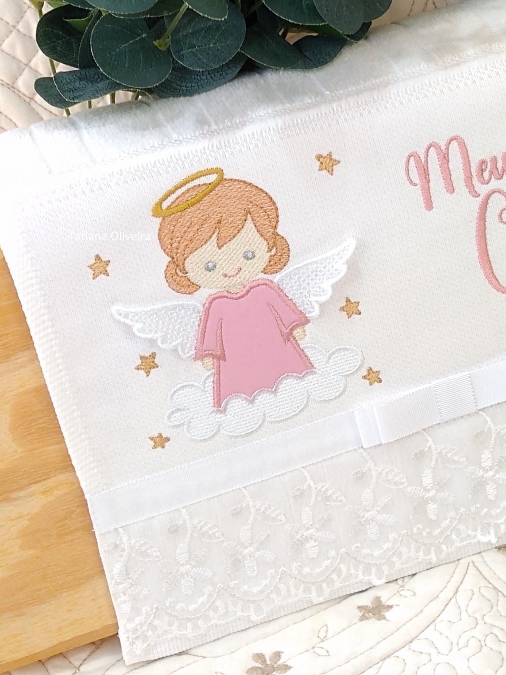 Toalha De Batizado Bordada - Toalha De Batizado Personalizada Com