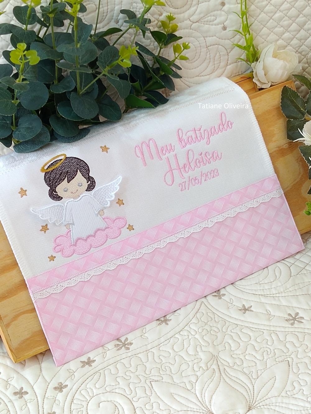Toalha De Batizado Bordada - Toalha De Batizado Personalizada Com