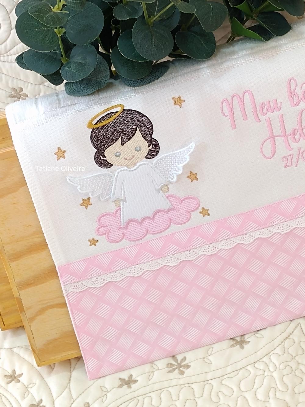 Toalha De Batizado Bordada - Toalha De Batizado Personalizada Com