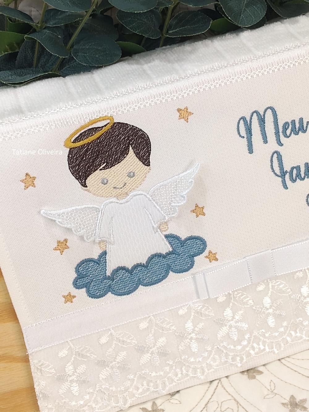 Toalha De Batizado Bordada - Toalha De Batizado Personalizada Com