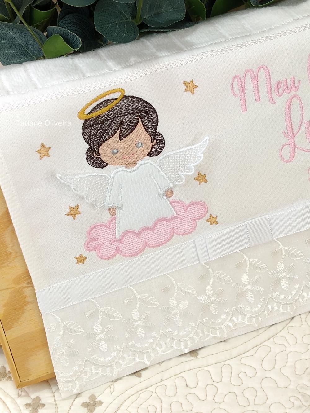 Toalha De Batizado Bordada - Toalha De Batizado Personalizada Com