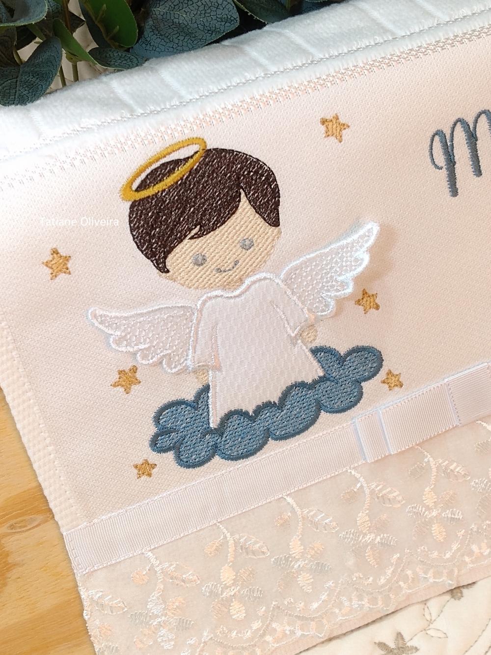 Toalha De Batizado Bordada - Toalha De Batizado Personalizada Com