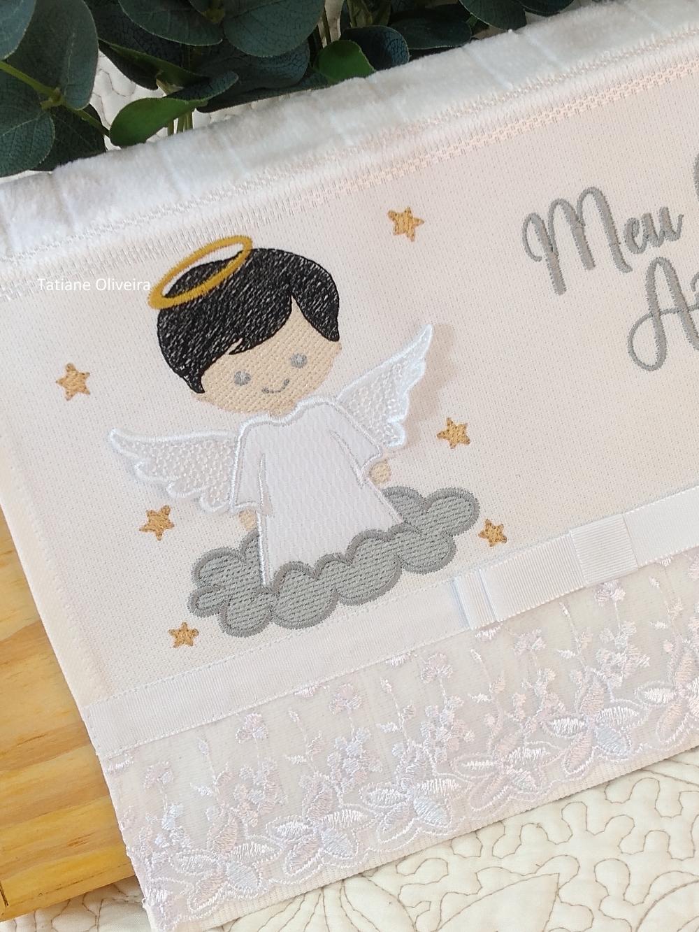 Toalha De Batizado Bordada - Toalha De Batizado Personalizada Com