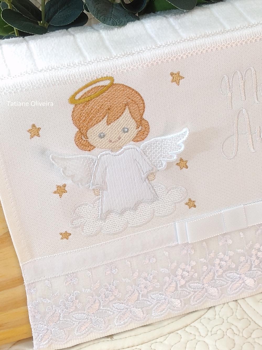 Toalha De Batizado Bordada - Toalha De Batizado Personalizada Com