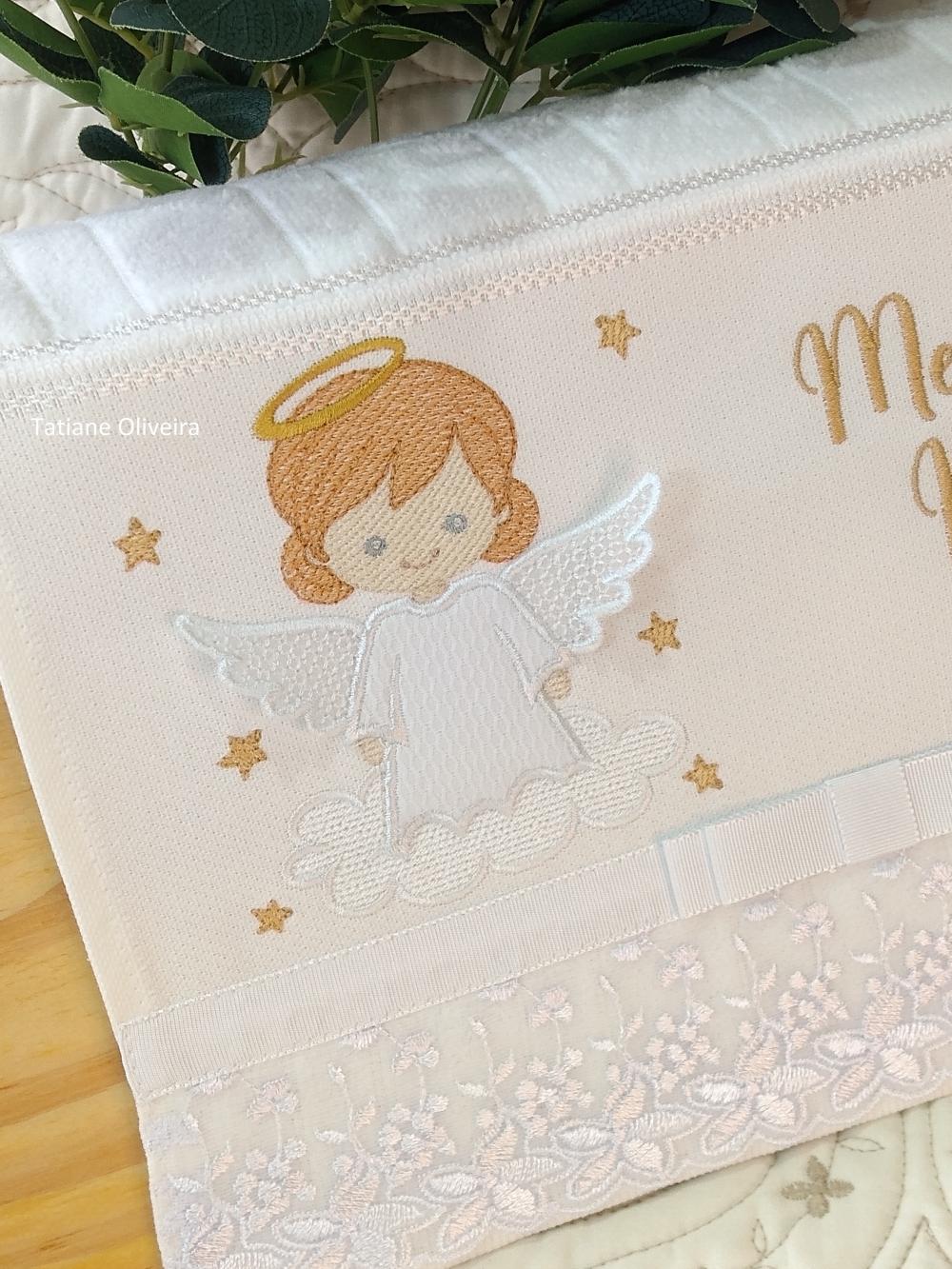 Toalha De Batizado Bordada - Toalha De Batizado Personalizada Com