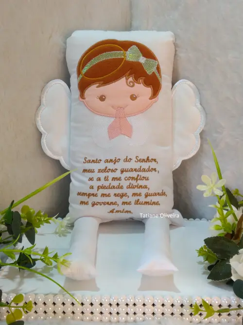Naninha Anjo Com Oração do Anjo a Guarda - Naninha De Bebê Per