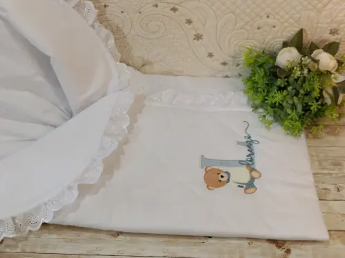Saco de dormir para bebê bordado personalizado - Porta bebê bor