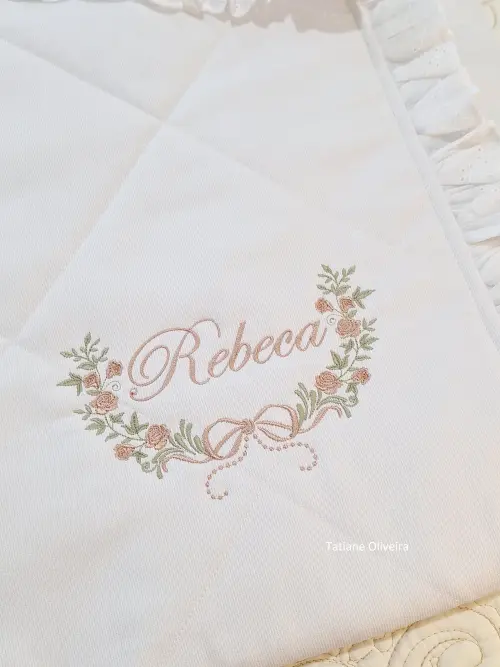 Saco de dormir para bebê bordado personalizado - Porta bebê bor