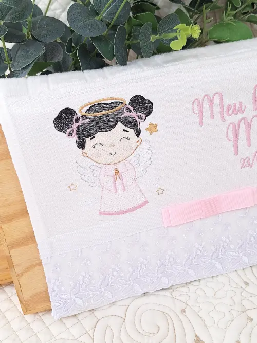 Toalha De Batizado Bordada - Toalha De Batizado Personalizada Com