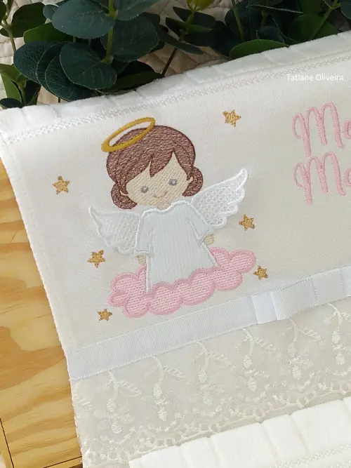 Toalha De Batizado Bordada - Toalha De Batizado Personalizada Com