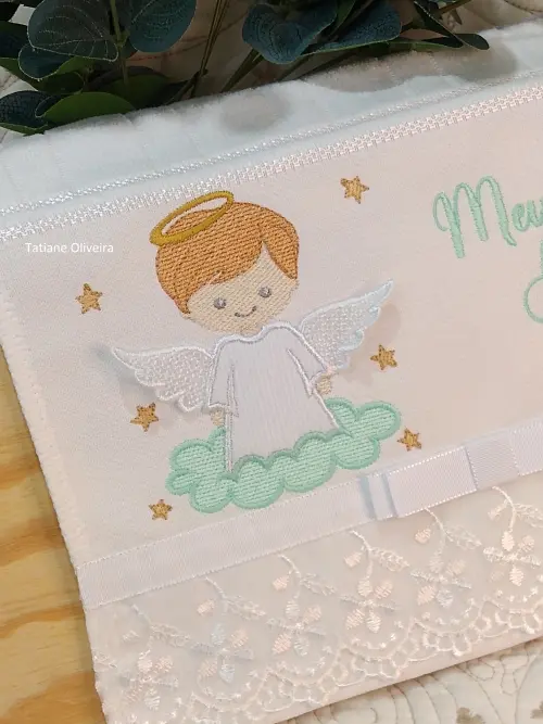 Toalha De Batizado Bordada - Toalha De Batizado Personalizada Com