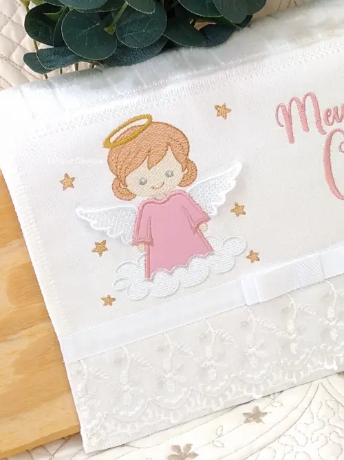 Toalha De Batizado Bordada - Toalha De Batizado Personalizada Com