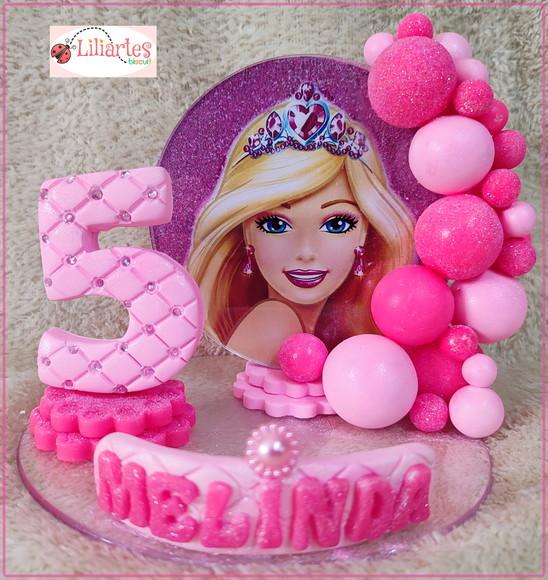Topo Cenário Barbie - Biscuit /personalizado 16cm