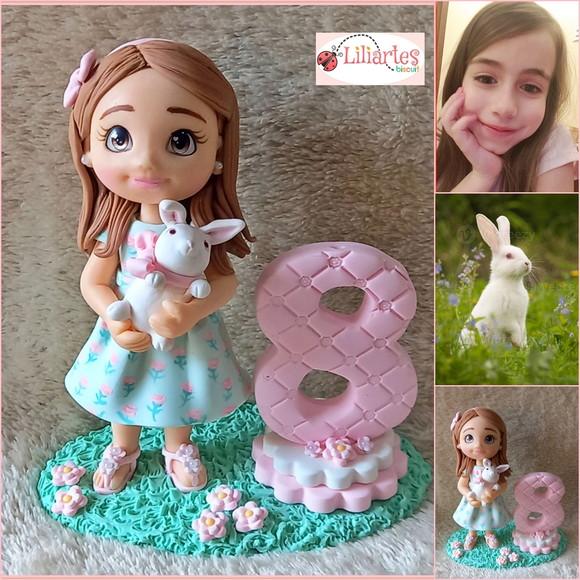 Bonequinha Aniversariante Personalizada - 15 cm