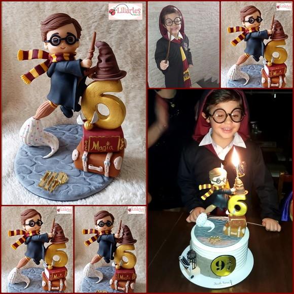 Topo Harry Potter Voando -estilizado e Personalizado
