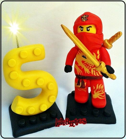 Topo de bolo estilizado Ninjago