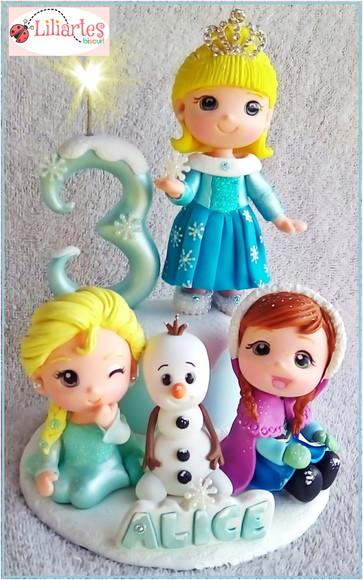 Princesas Frozen com Aniversariante