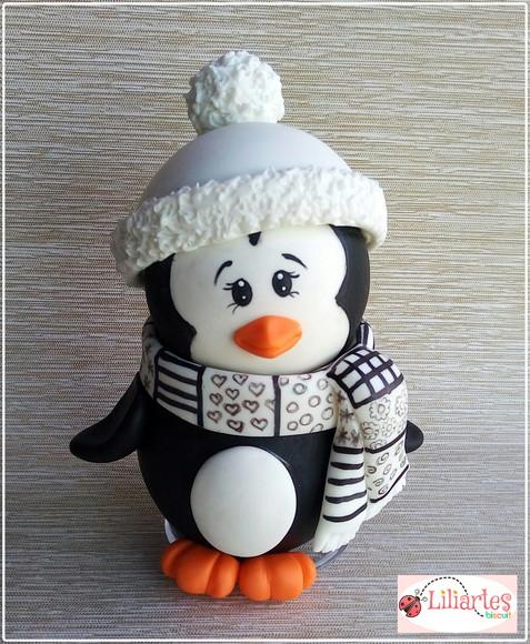 Pinguim baby porta bijou 12cm