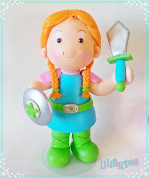 Boneca estilizada 30cm -Baby Viking