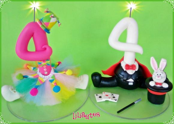 Topo de bolo Circo estilizado 15cm- cópia proibida