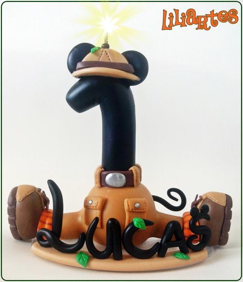 Vela Safari 15cm + Nome_cópia Proibida