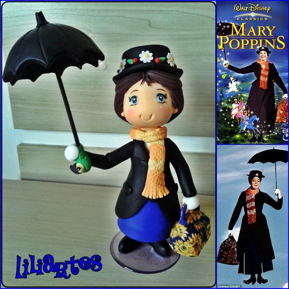 Bonequinha Personagem 17cm-Mary Poppins