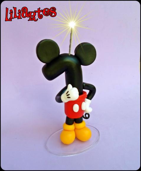 Vela Mickey 12cm