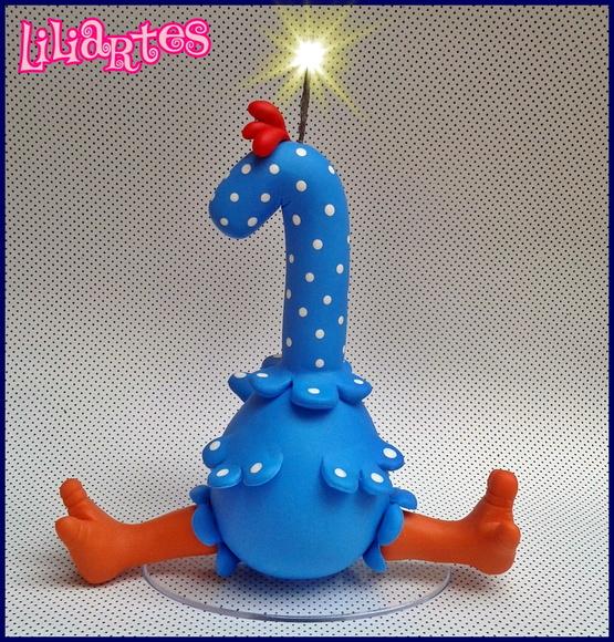 Galinha sentadinha 15cm_proibido cópias