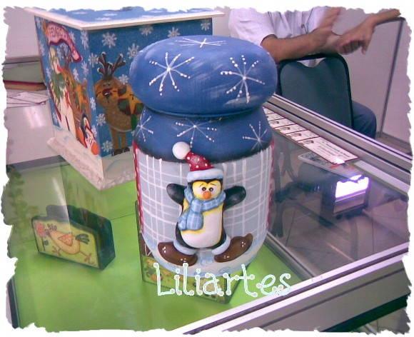 Pote decorado_pinguim