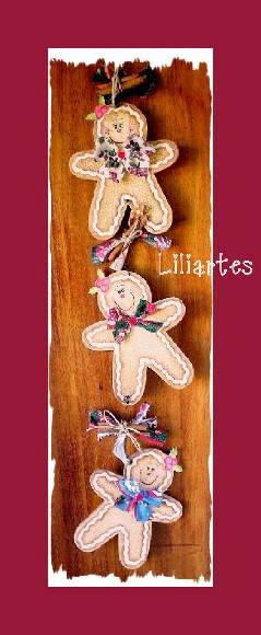 Enfeite de parede_Trio Gingerbread