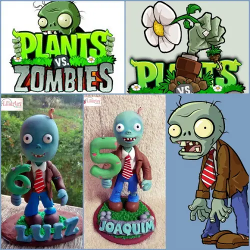 Bonequinho Zumbi 18cm-com Vela e Nome