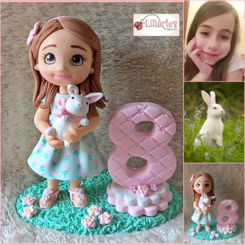 Bonequinha Aniversariante Personalizada - 15 cm