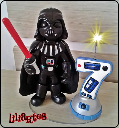 Topo de Bolo Star Wars 16cm _estilizado