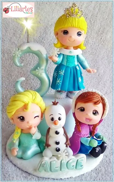 Princesas Frozen com Aniversariante